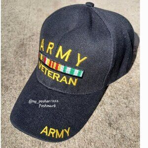 𝗗𝗙 𝗔𝗥𝗠𝗬 𝗩𝗘𝗧𝗘𝗥𝗔𝗡 Baseball Cap Black